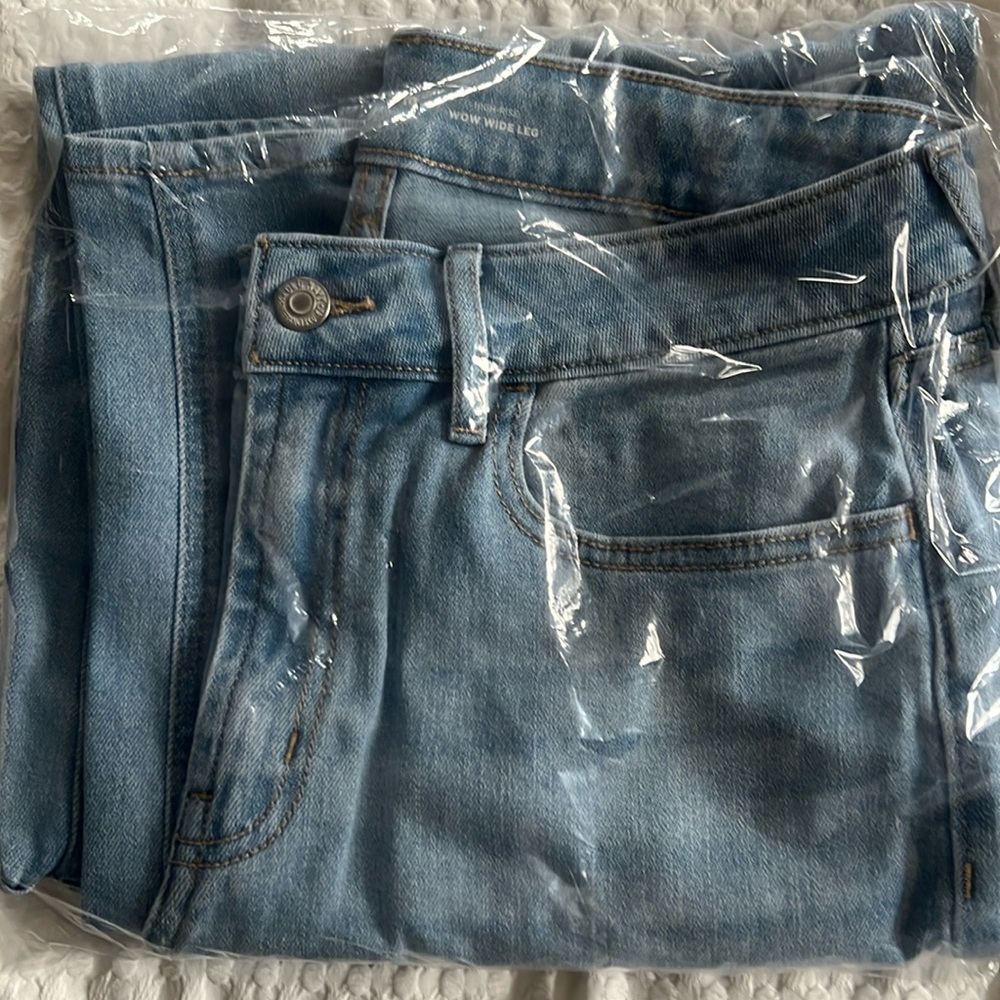 NWT Old navy high rise wow wide leg jeans